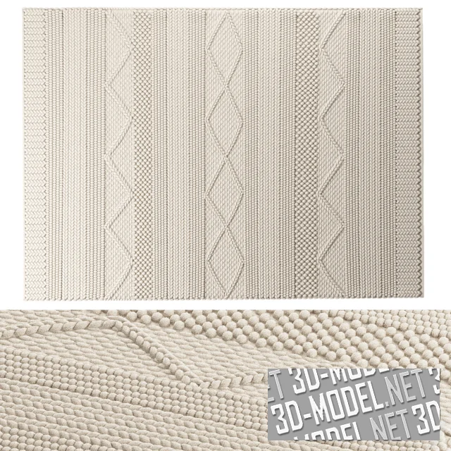 3d-модель Шерстяной ковер ALVA от BENUTA