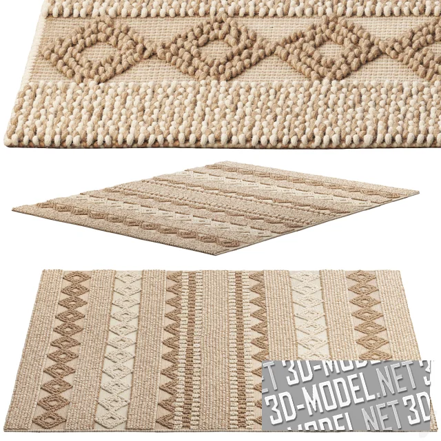 3d-модель Шерстяной ковер Safavieh Natura Annedorte