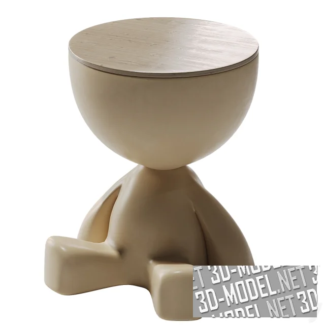 3d-модель Скульптурный приставной стол