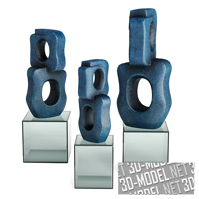 3d-модель Современные скульптуры «Цепь»