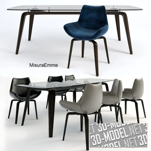 Стол GRAMERCY и стул ARCHETTO от MisuraEmme