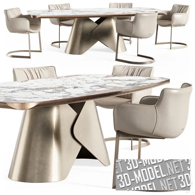 Стол Scott и кресло Rhonda Cantilever