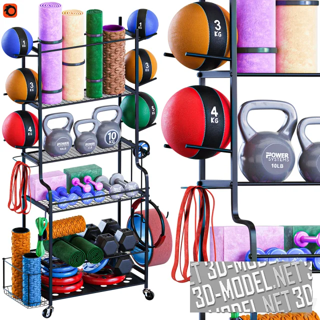 Стойка Mythinglogic с инвентарем