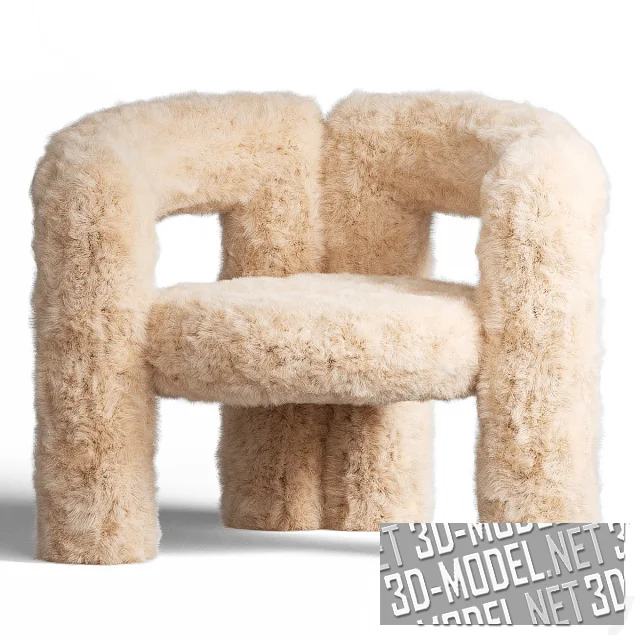 Стул Teddy с меховой обивкой
