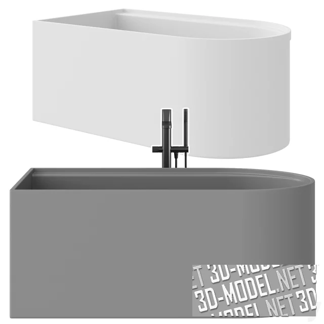 3d-модель Ванна Arcadia Febe от Cielo и смеситель Indigo