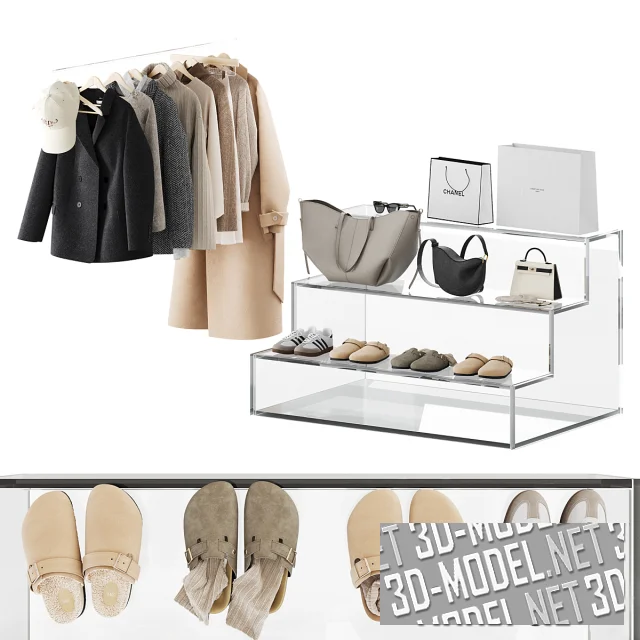 3d-модель Верхняя одежда и аксессуары