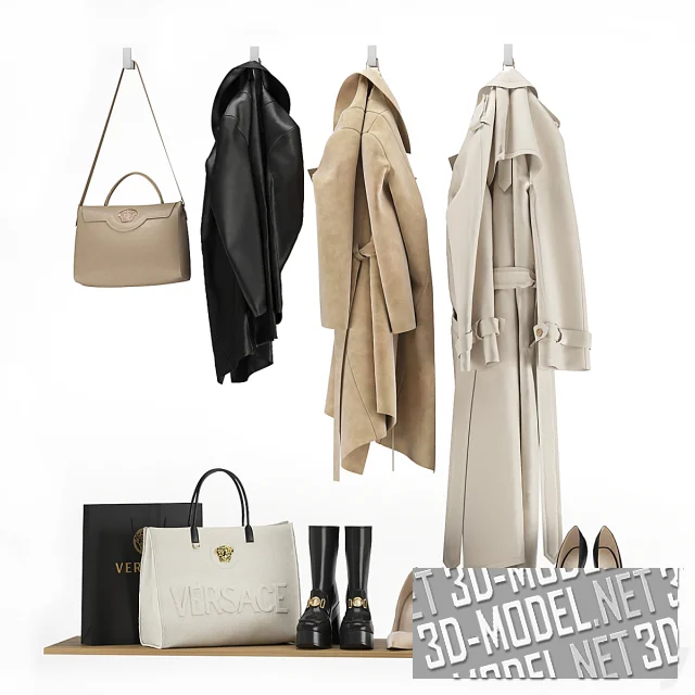 3d-модель Верхняя одежда, обувь и аксессуары