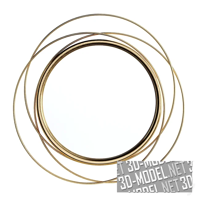 3d-модель Зеркало Ansley Glam от Mercury Row