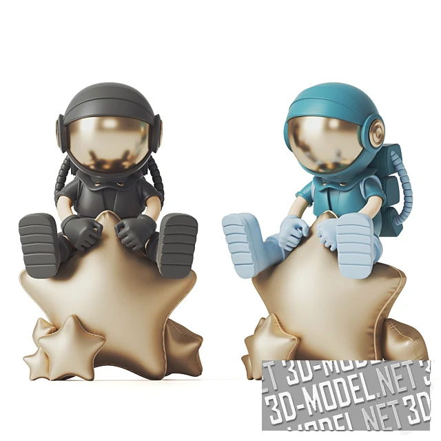 Фигурка Астронавт на звезде, 2 цвета