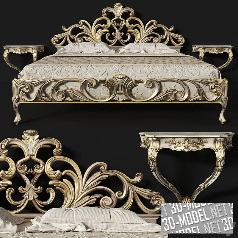 Кровать Silvano Grifoni Letto 2321 в классическом стиле