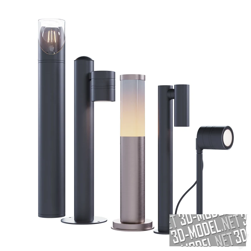 Ландшафтные светильники-столбики от Lucide