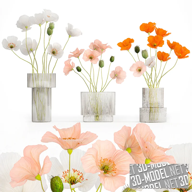 Летний букет с маками в вазе от H&M HOME