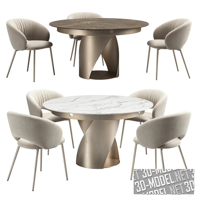 Стул Anime от Calligaris и стол Cyclone