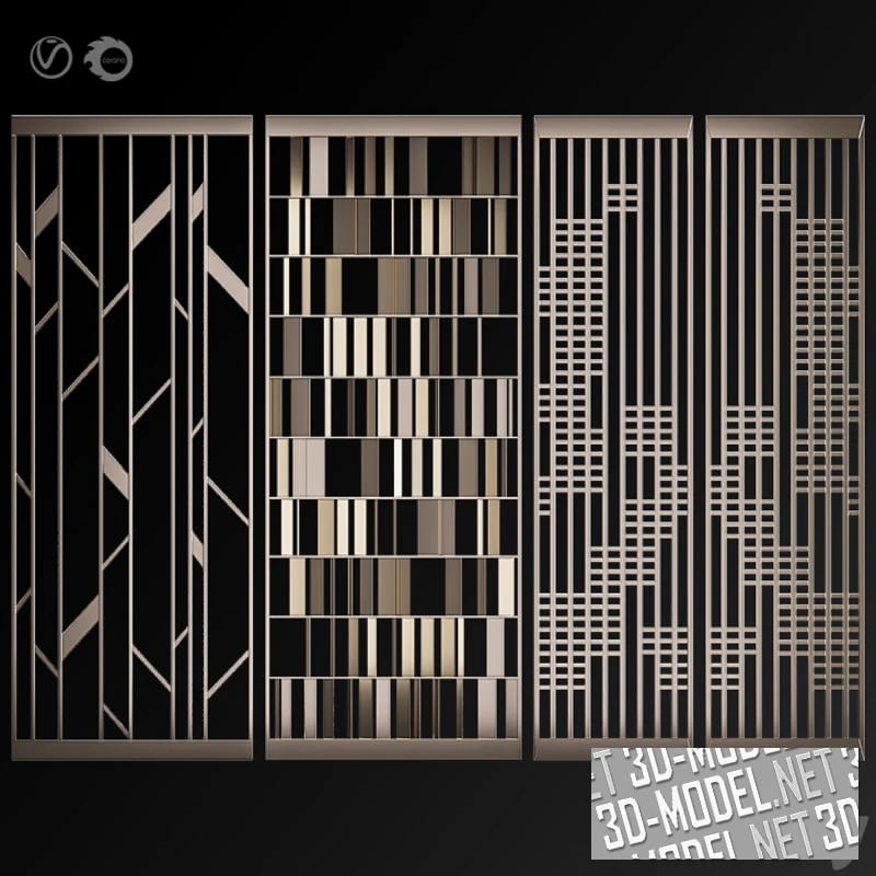 Декоративная перегородка, несколько вариантов