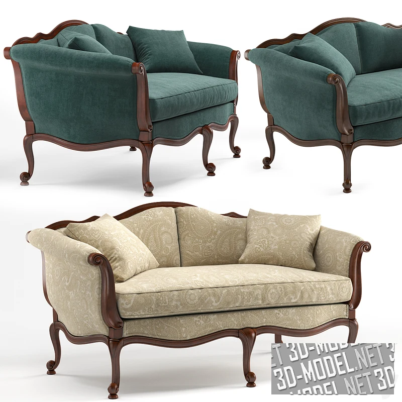 Диван Evette Settee от Ethan Allen