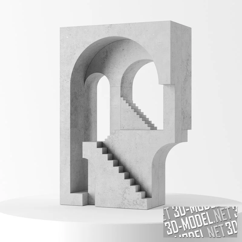 Абстрактная архитектурная скульптура