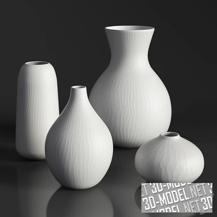 Коллекция белых матовых ваз от Restoration Hardware