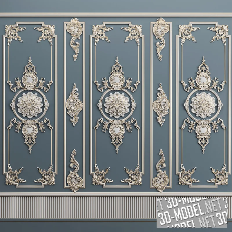 Стеновая лепнина в барочном стиле