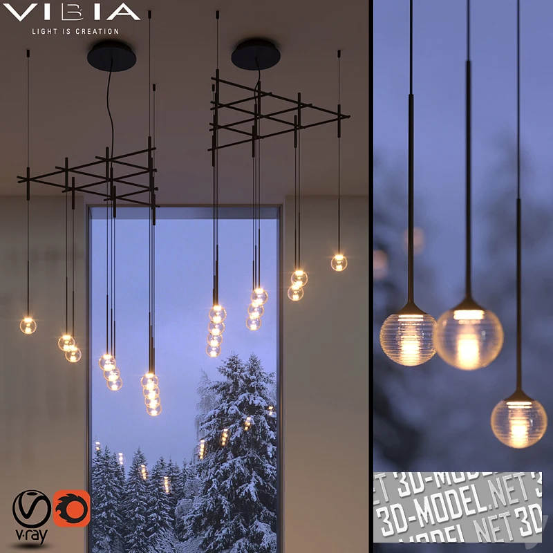 Подвесной светильник Algorithm 0825 от Vibia