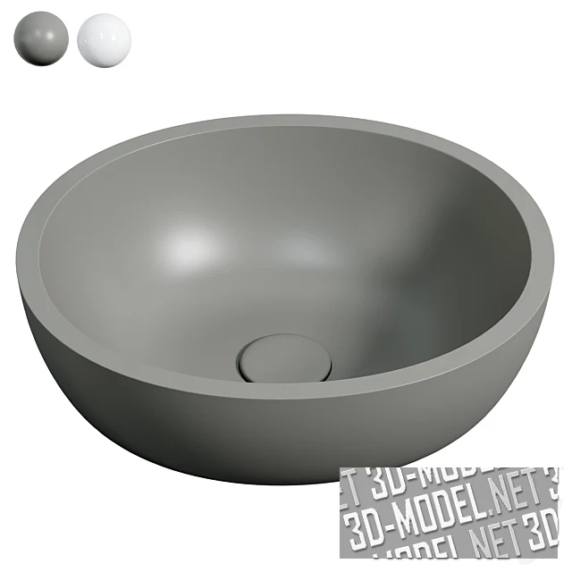 Раковина Waskom Solid Surface Asti Grigio и Asti Wit