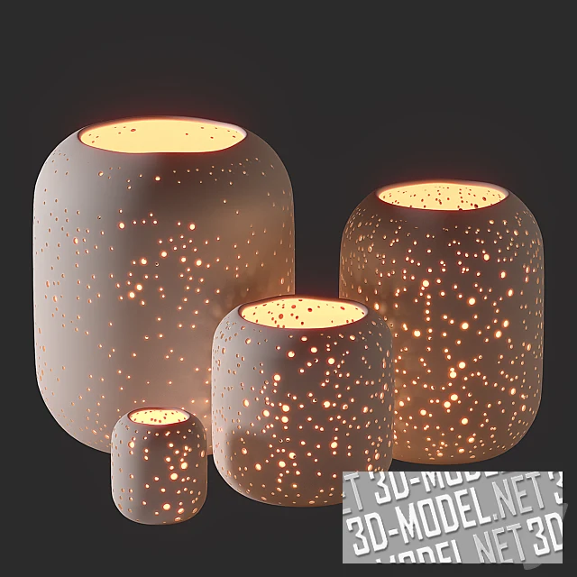 Подсвечники Pierced Constellation от West Elm